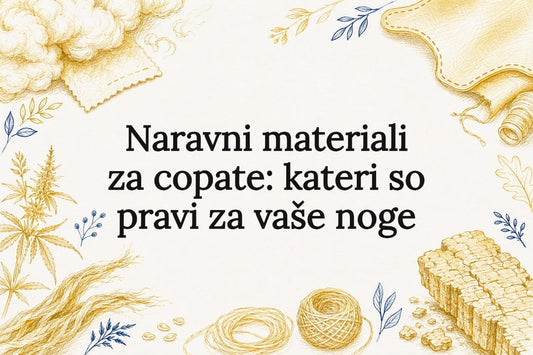 Naslovnica z ilustracijami iz naravnih materialov