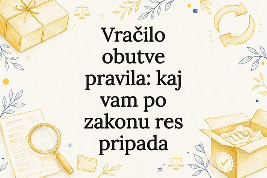 Okrasna ilustracija pravil vračanja čevljev