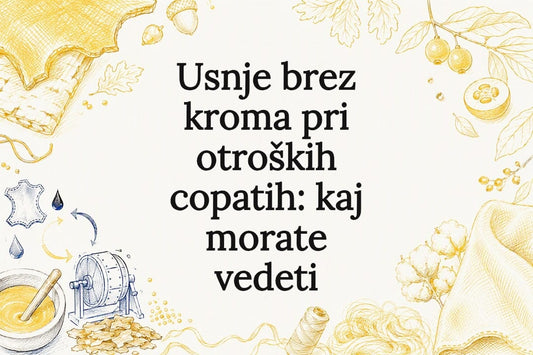 Ilustrirana naslovnica o usnju brez vsebnosti kroma