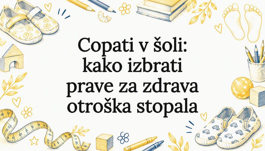 Ilustrirana naslovnica o šolskih copatih