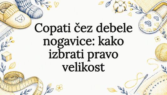 Ilustrirana naslovnica z copatom in nogavico