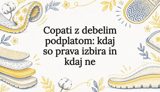 Ilustracija copat in podplatov za naslovnico