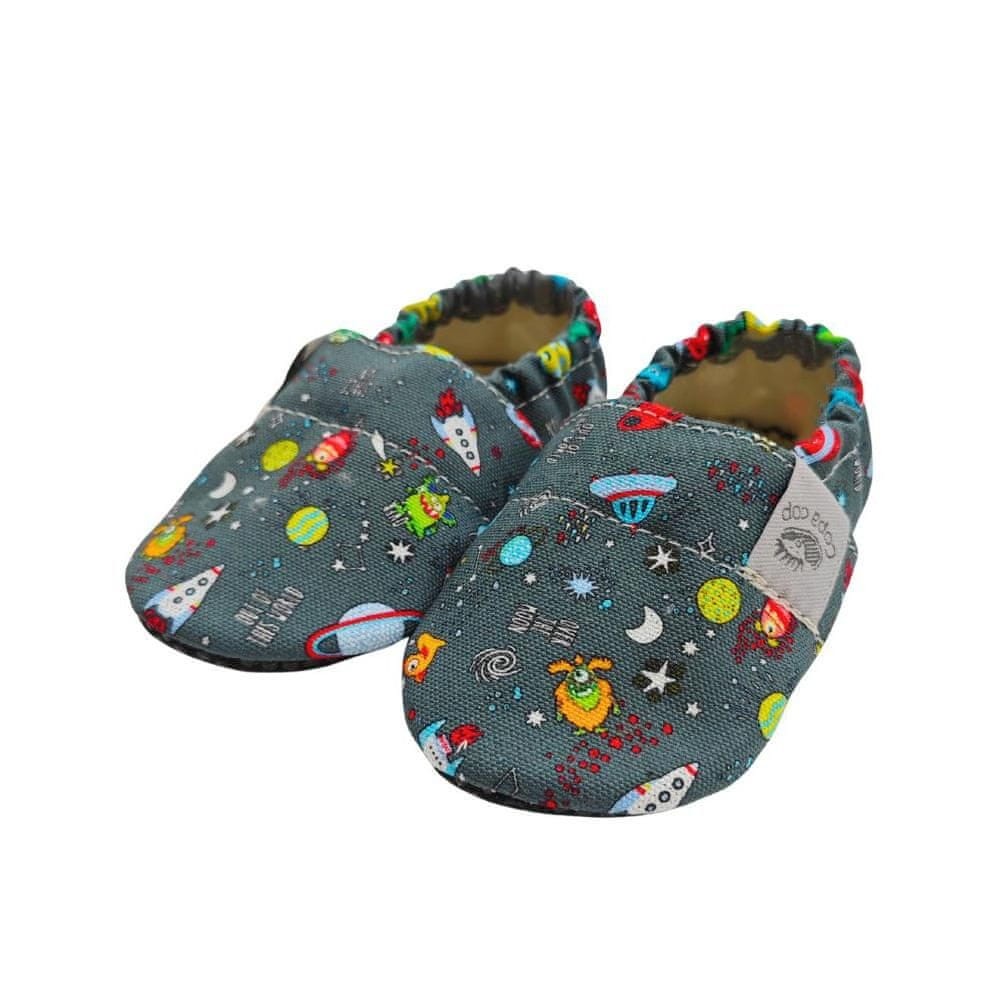 Otroški tekstilni copati Barefoot - Space Copa cop
