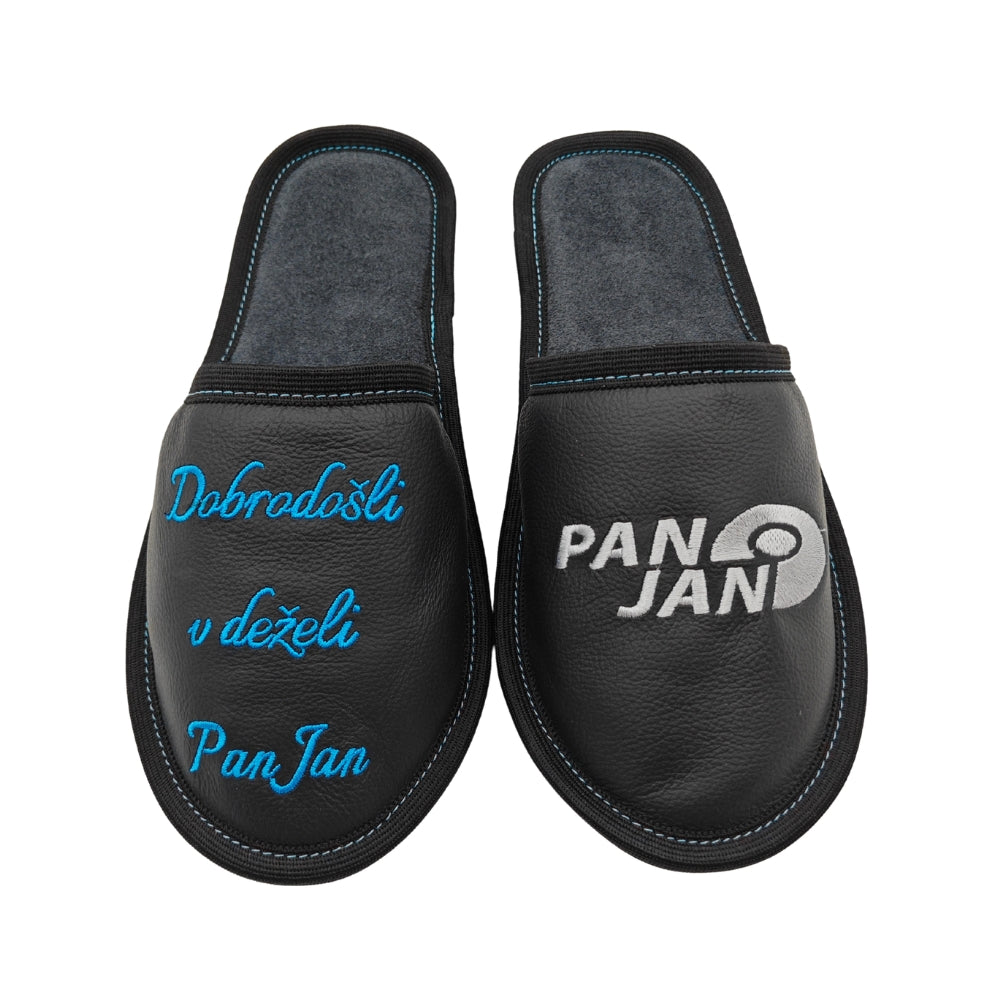 Personalizirani usnjeni copati z vezenjem Copa cop
